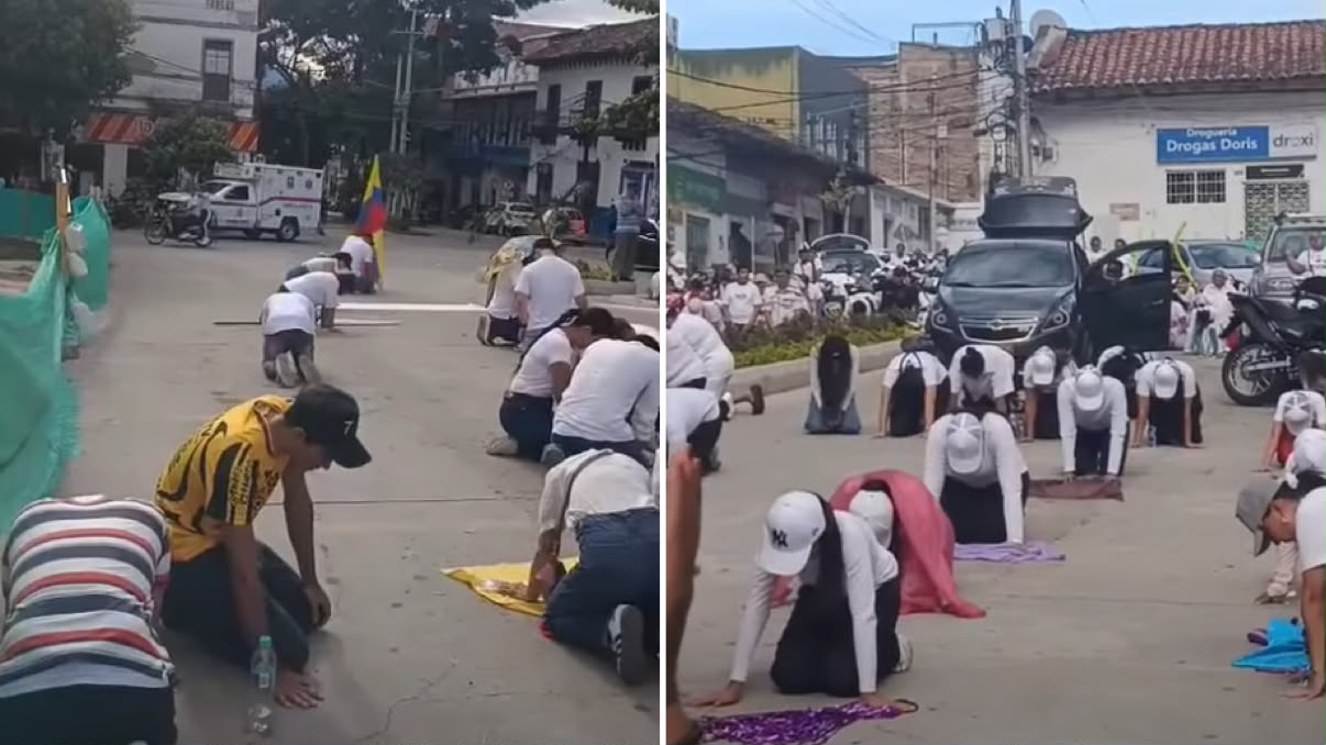 de-joelhos-nas-ruas,-cristaos-clamam-a-deus-apos-terremoto-na-colombia:-precisamos-de-ti